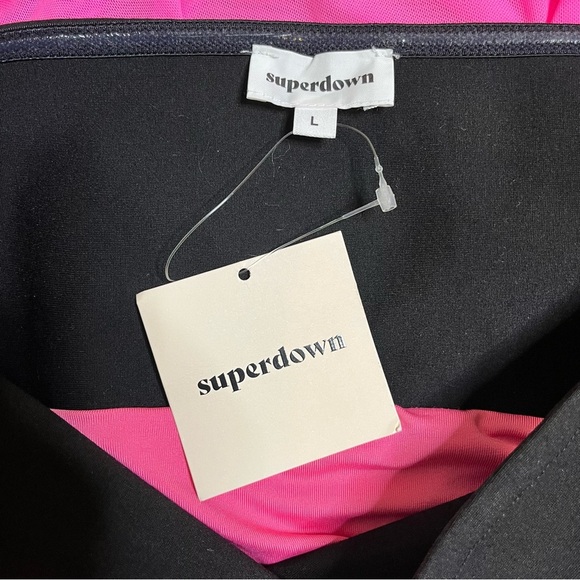 NWT Superdown April Mesh Contrast Dress - Picture 8 of 9